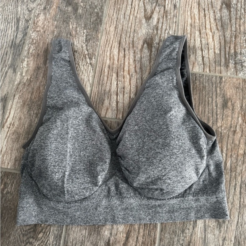 Fitwell 3X Gray Sports Bra padded